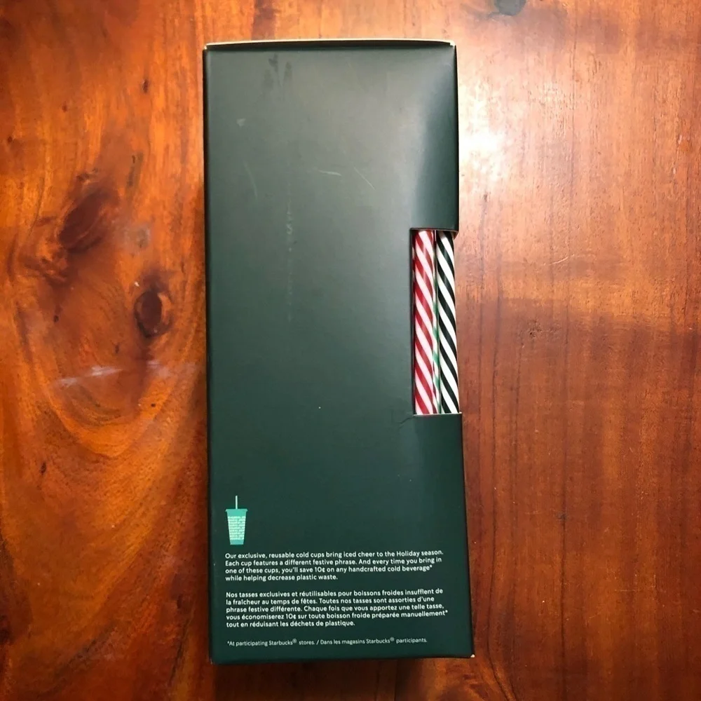 Starbucks ‘19 Reusable Christmas Cold Cups NEW